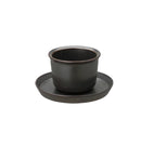 LT kop en schotel 160 ml zwart