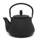 Theepot Wuhan gietijzer zwart 1l