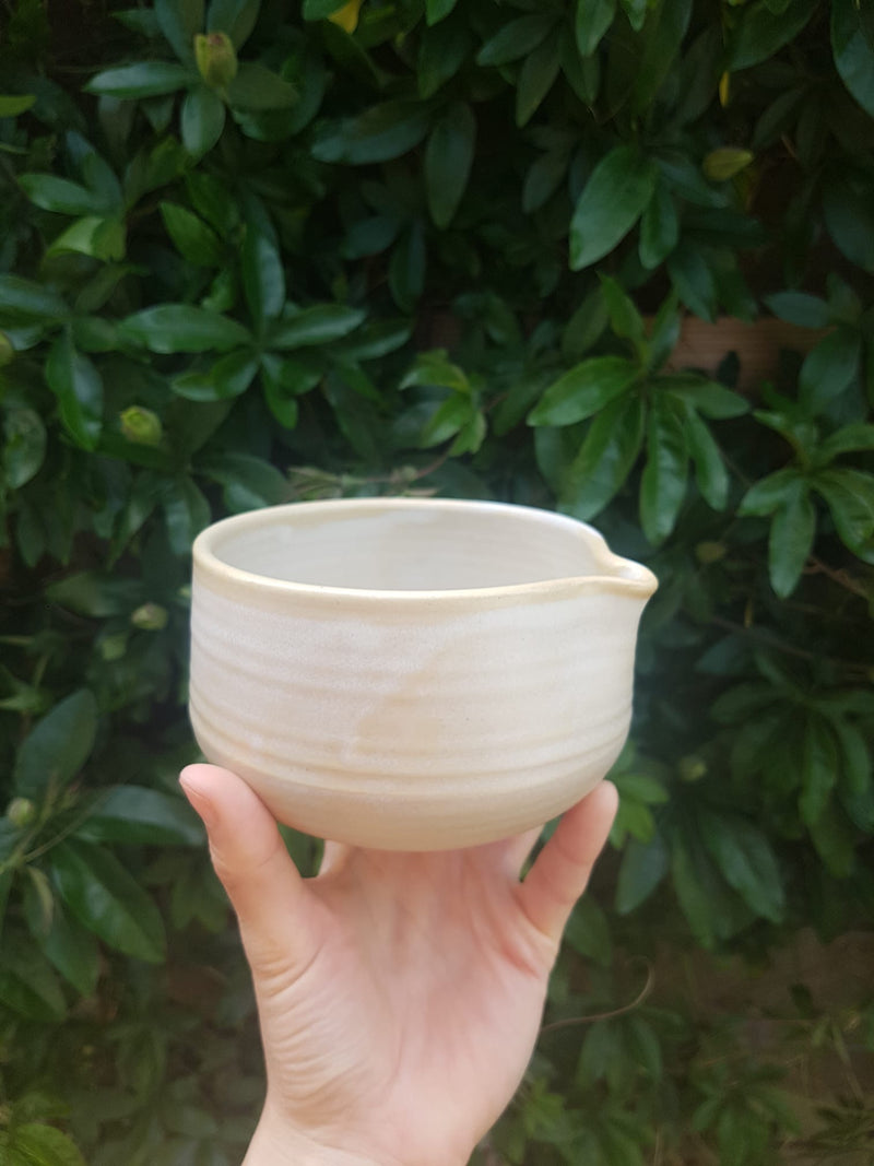 Matcha bowl white - Ella Gutman ceramics