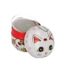 Tea canister neko mandje