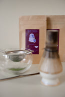 Matcha bowl met schenktuit glas