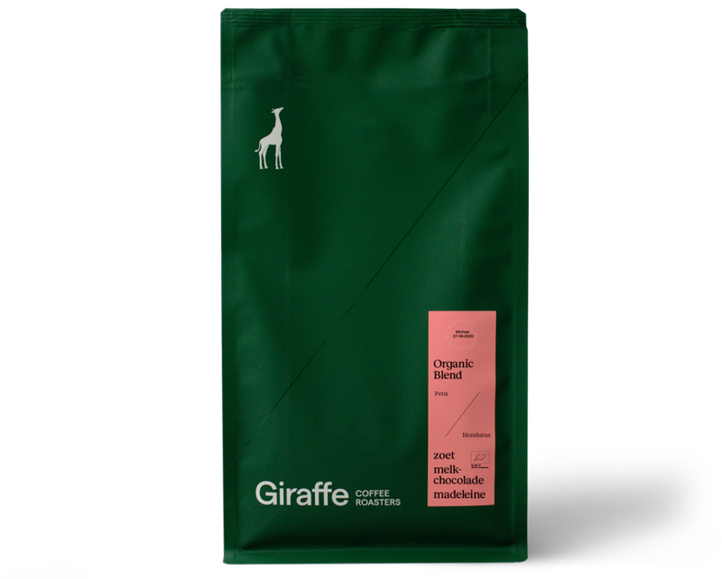 Koffiebonen Organic Blend 350 gr Giraffe Coffee Roasters