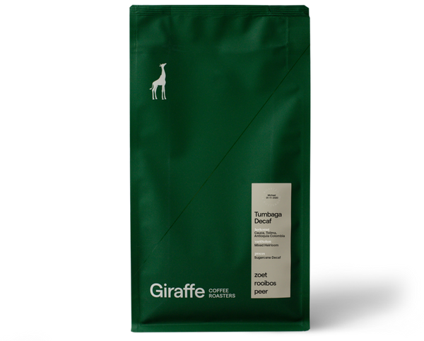 Koffiebonen Decaf 350 gr Giraffe Coffee Roasters