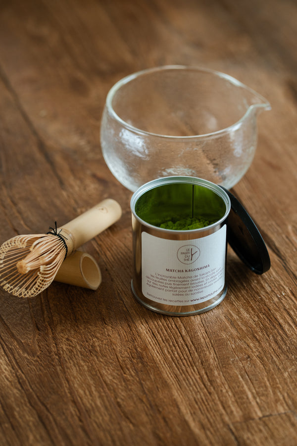 Matcha set Kagoshima met bowl en garde