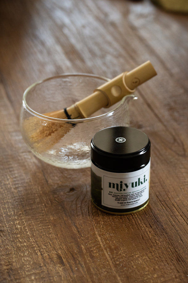 Matcha set Miyuki met bowl en garde