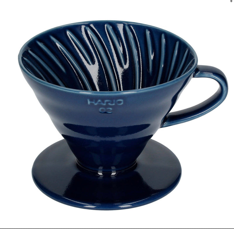Hario Coffee Dripper V60-02 keramiek Blue blauw