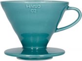 Hario Coffee Dripper V60-02 keramiek turquoise