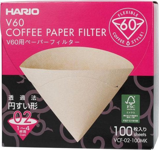 Hario V60 koffie filters VCF No. 02-100 MK