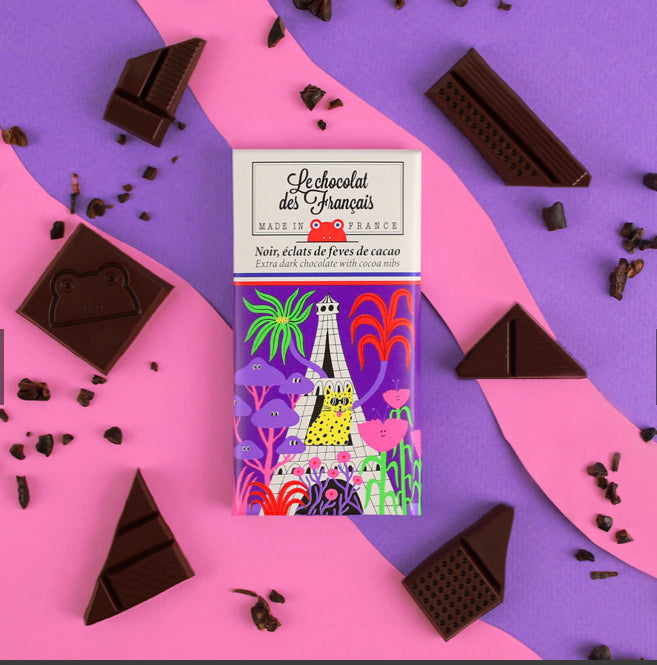 Tour Sauvage 30 gr -mini  pure chocolade met cacao nibs 71%
